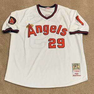 Rod Carew California Angels Jersey Mens XL NWOT 1982 Home White